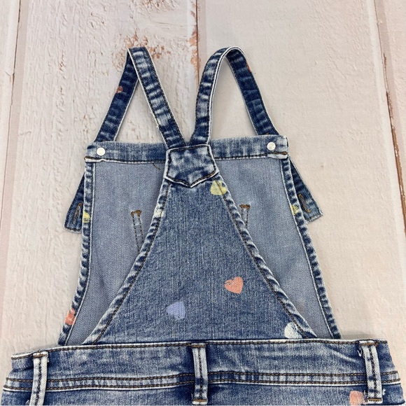 Cat & Jack Denim Overall Shorts, Size Youth SIZE M(7/8) - Picture 8 of 16